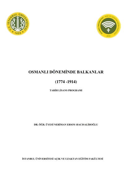 Osmanlı Döneminde Balkanlar (1774-1914) Fotokopi GO - Tüm Sınavlarda Daha İleriye