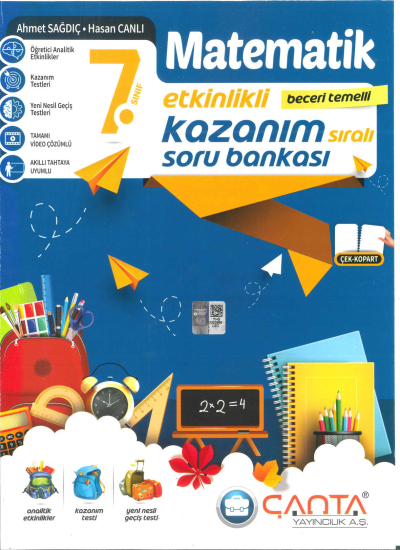 7.Sınıf Kazanım Matematik Soru Bankası Çanta Yayınları Fotokopi GO - Tüm Sınavlarda Daha İleriye