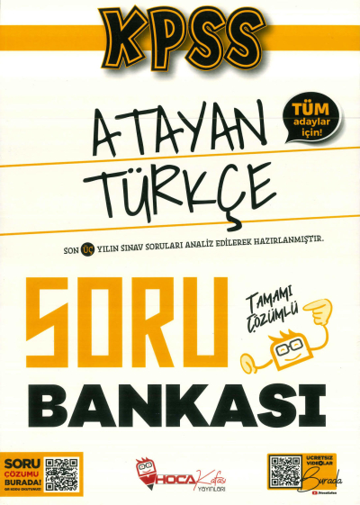 ATAYAN TÜRKÇE SORU BANKASI TAMAMI ÇÖZÜMLÜ Fotokopi GO - Tüm Sınavlarda Daha İleriye
