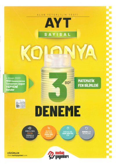 AYT Sayısal Kolonya 3 Deneme