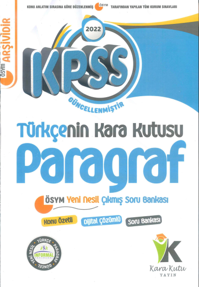 TÜRKÇENİN KARA KUTUSU PARAGRAF KONU ÖZETLİ ÇIKMIŞ SORULAR