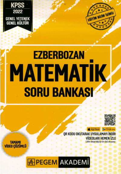 EZBERBOZAN MATEMATİK ÇÖZÜMLÜ SORU BANKASI Fotokopi GO - Tüm Sınavlarda Daha İleriye