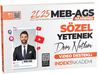 2025 MEB AGS Sözel Yetenek Video Ders Notları İndeks Akademi Yayıncılık Fotokopi GO - Tüm Sınavlarda Daha İleriye