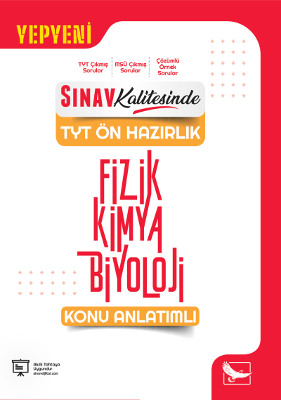 Sınav Kalitesinde TYT Ön Hazırlık Fizik Kimya Biyoloji Konu Anlatımlı Sınav Yayınları Fotokopi GO - Tüm Sınavlarda Daha İleriye