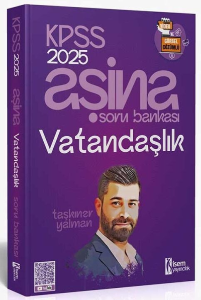 2025 KPSS Vatandaşlık Aşina Soru Bankası Çözümlü İsem Yayınları Fotokopi GO - Tüm Sınavlarda Daha İleriye