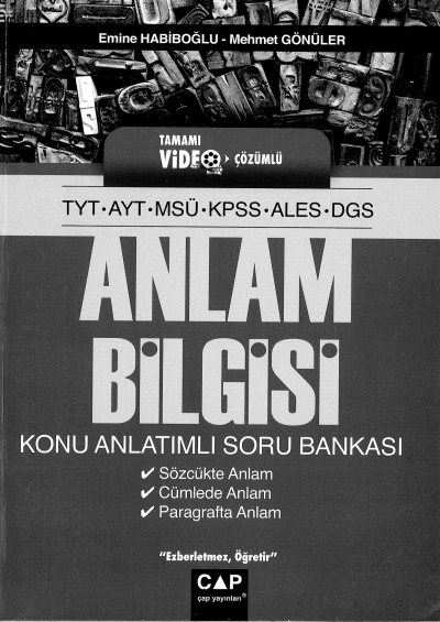 Anlam Bilgisi Konu Anlatımlı Soru Bankası Fotokopi GO - Tüm Sınavlarda Daha İleriye