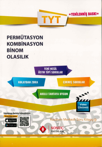 TYT PERMÜTASYON KOMBİNASYON BİNOM OLASILIK SORU KİTAPÇIĞI Fotokopi GO - Tüm Sınavlarda Daha İleriye