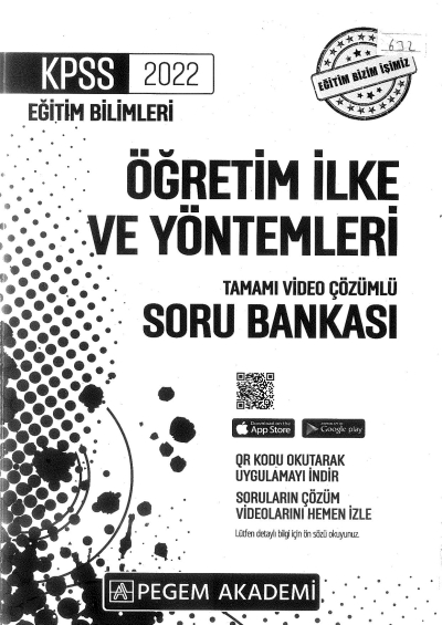 2022 KPSS Eğitim Bilimleri ÖĞRETİM İLKE VE YÖNTEMLERİ SORU BANKASI Fotokopi GO - Tüm Sınavlarda Daha İleriye