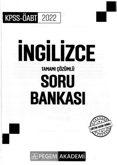 TAMAMI ÇÖZÜMLÜ SORU BANKASI Fotokopi GO - Tüm Sınavlarda Daha İleriye