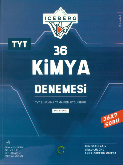 TYT Kimya Iceberg 36 Deneme Okyanus Yayınları Fotokopi GO - Tüm Sınavlarda Daha İleriye