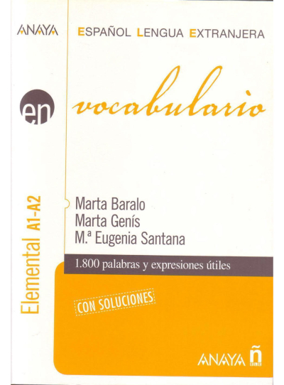 Vocabulario. Nivel elemental A1 (Espanol lengua extranjera / Spanish for Foreigners (İspanyolca) Fotokopi GO - Tüm Sınavlarda Daha İleriye