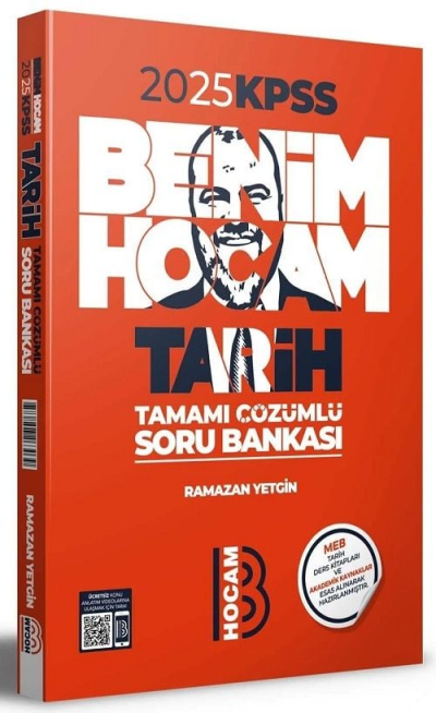 Benim Hocam Yayınları 2025 KPSS Tarih Soru Bankası Çözümlü Fotokopi GO - Tüm Sınavlarda Daha İleriye