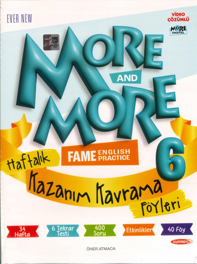 6. Sınıf More And More Haftalık Kazanım Kavrama Föyleri Fotokopi GO - Tüm Sınavlarda Daha İleriye