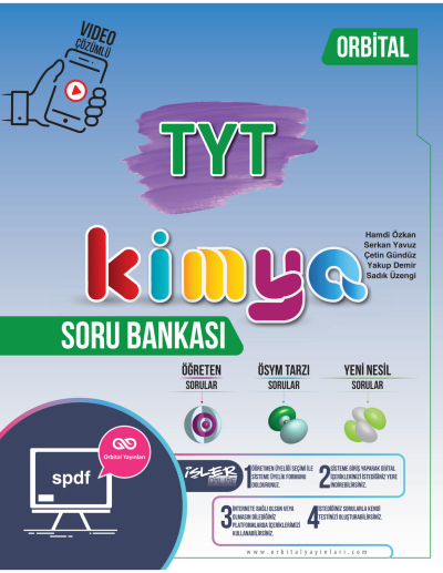 TYT Kimya Soru Bankası Orbital Fotokopi GO - Tüm Sınavlarda Daha İleriye