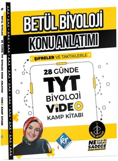 Betül Biyoloji Konu Anlatımı 28 Günde TYT Biyoloji Video Kamp Kitabı Fotokopi GO - Tüm Sınavlarda Daha İleriye