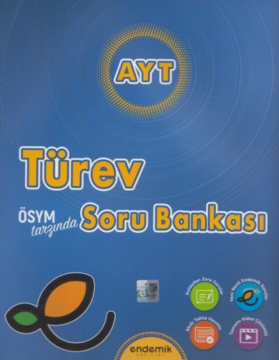 AYT Türev Soru Bankası Endemik Yayınları Fotokopi GO - Tüm Sınavlarda Daha İleriye