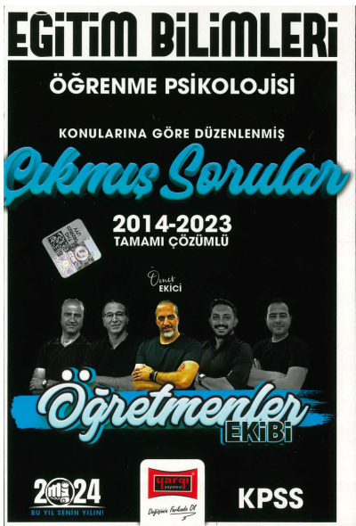 ÖĞRENME PSİKOLOJİSİ 2014-2023 TAMAMI ÇÖZÜMLÜ ÇIKMIŞ SORULAR (ÖĞRETMENLER EKİBİ) Fotokopi GO - Tüm Sınavlarda Daha İleriye