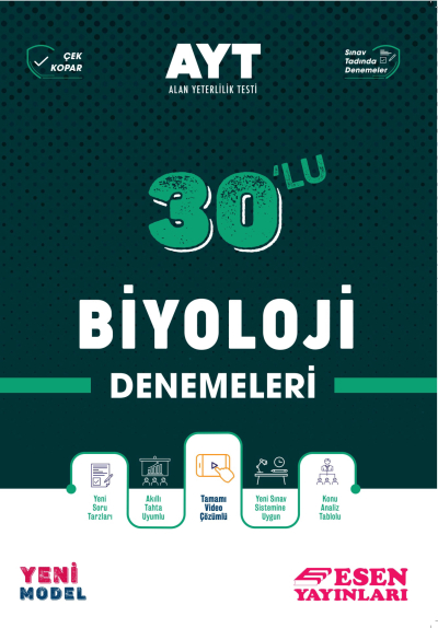 AYT 30'lu Biyoloji Denemeleri Fotokopi GO - Tüm Sınavlarda Daha İleriye