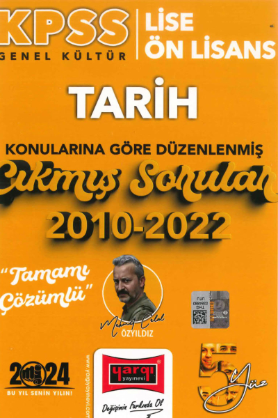 TARİH KONULARINA GÖRE DÜZENLENMİŞ 2010-2022 TAMAMI ÇÖZÜMLÜ ÇIKMIŞ SORULAR Fotokopi GO - Tüm Sınavlarda Daha İleriye