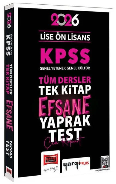 2026 KPSS Lise Ön Lisans Efsane Yaprak Test Yargı Yayınları Fotokopi GO - Tüm Sınavlarda Daha İleriye