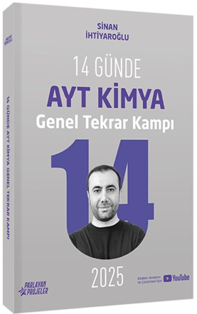 2025 14 Günde AYT Kimya Genel Tekrar Kampı Video Ders Takip Kitabı Sinan İhtiyaroğlu Parlayan Projeler Fotokopi GO - Tüm Sınavlarda Daha İleriye