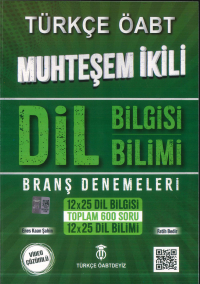 ÖABT Türkçe Dil Bilgisi-Dil Bilimi Muhteşem İkili Branş Denemeleri Türkçe ÖABTDEYİZ Fotokopi GO - Tüm Sınavlarda Daha İleriye