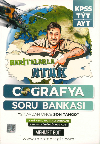Haritalarla Atak Coğrafya Soru Bankası Fotokopi GO - Tüm Sınavlarda Daha İleriye