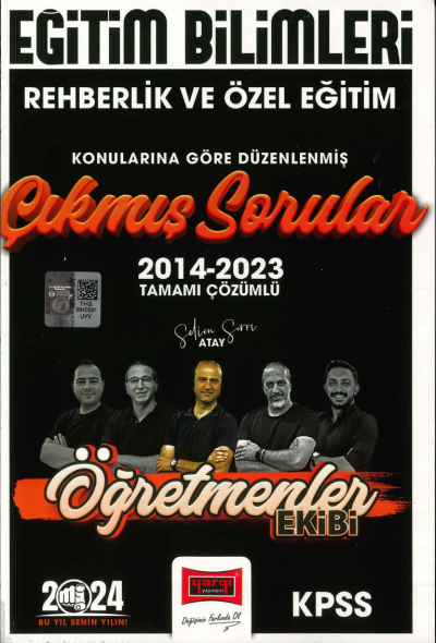 REHBERLİK VE ÖZEL EĞİTİM 2014-2023 TAMAMI ÇÖZÜMLÜ ÇIKMIŞ SORULAR (ÖĞRETMENLER EKİBİ) Fotokopi GO - Tüm Sınavlarda Daha İleriye