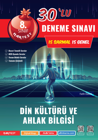 8. Sınıf Din Kültürü ve Ahlak Bilgisi Mod 30 Deneme Nartest Yayınları Fotokopi GO - Tüm Sınavlarda Daha İleriye