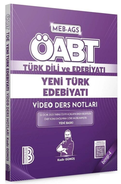 2025 ÖABT MEB-AGS Türk Dili ve Edebiyatı Yeni Türk Edebiyatı Video Ders Notları Bengi-4 Kadir Gümüş Benim Hocam Yayınları Fotokopi GO - Tüm Sınavlarda Daha İleriye