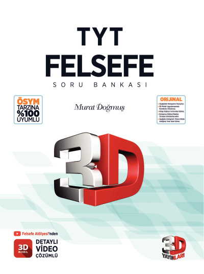 3D TYT Felsefe Soru Bankası Fotokopi GO - Tüm Sınavlarda Daha İleriye