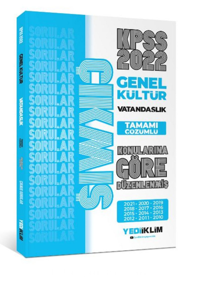 2022 KPSS Genel Kültür Vatandaşlık Konularına Göre Tamamı Çözümlü Çıkmış Sorular Fotokopi GO - Tüm Sınavlarda Daha İleriye