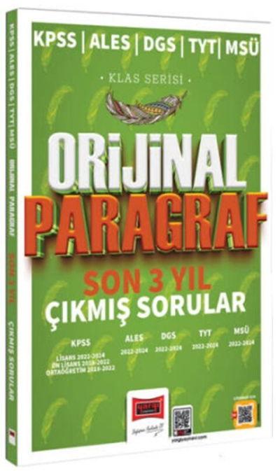 2025 KPSS ALES DGS TYT MSÜ Klas Serisi Orijinal Paragraf Son 3 Yıl Çıkmış Sorular Yargı Yayınları Fotokopi GO - Tüm Sınavlarda Daha İleriye