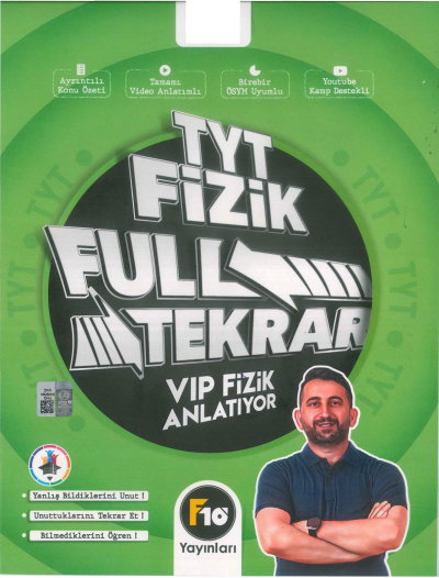 TYT Fizik Full Tekrar Vip Fizik Anlatıyor Fotokopi GO - Tüm Sınavlarda Daha İleriye