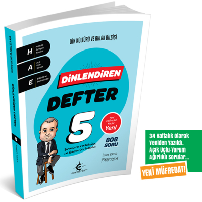 5. Sınıf Dinlendiren Defter (Eker Test) YENİ MÜFREDAT Fotokopi GO - Tüm Sınavlarda Daha İleriye