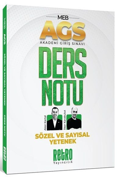 2025 MEB AGS Sözel ve Sayısal Yetenek Ders Notu Retro Kitap Fotokopi GO - Tüm Sınavlarda Daha İleriye