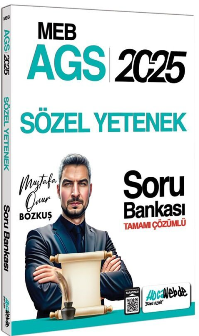 2025 MEB-AGS Sözel Yetenek Soru Bankası Çözümlü HocaWebde Yayınları Fotokopi GO - Tüm Sınavlarda Daha İleriye