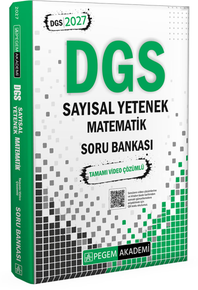 2027 DGS Sayısal Yetenek Matematik Tamamı Video Çözümlü Soru Bankası Pegem Akademi Fotokopi GO - Tüm Sınavlarda Daha İleriye