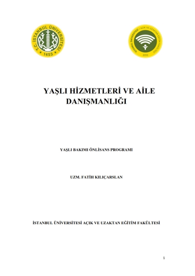 Yaşlı Hizmetleri ve Aile Danışmanlığı Fotokopi GO - Tüm Sınavlarda Daha İleriye