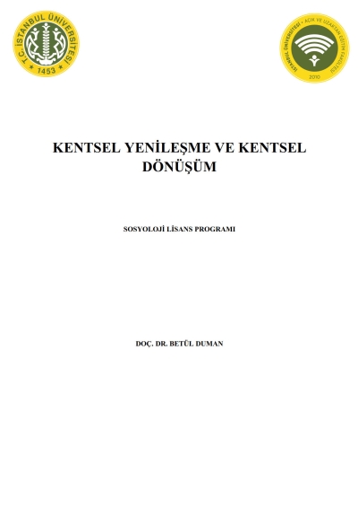 Kentsel Yenileşme ve Kentsel Dönüşüm Fotokopi GO - Tüm Sınavlarda Daha İleriye