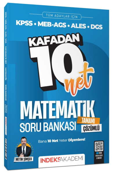 Matematik Kafadan 10 Net Soru Bankası Çözümlü İndeks Akademi Fotokopi GO - Tüm Sınavlarda Daha İleriye
