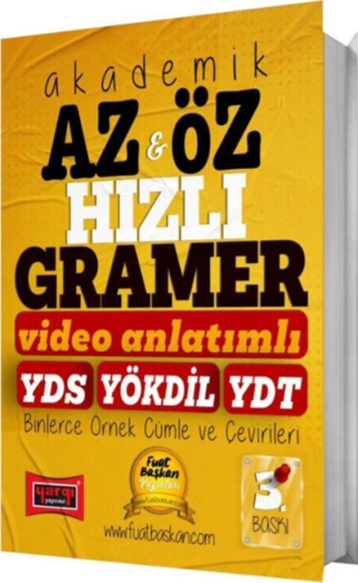 YDS YÖKDİL YDT Akademik Az Öz Hızlı Gramer Yargı Yayınları Fotokopi GO - Tüm Sınavlarda Daha İleriye