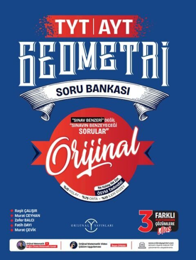 TYT AYT Geometri Soru Bankası Orijinal Yayınları Fotokopi GO - Tüm Sınavlarda Daha İleriye