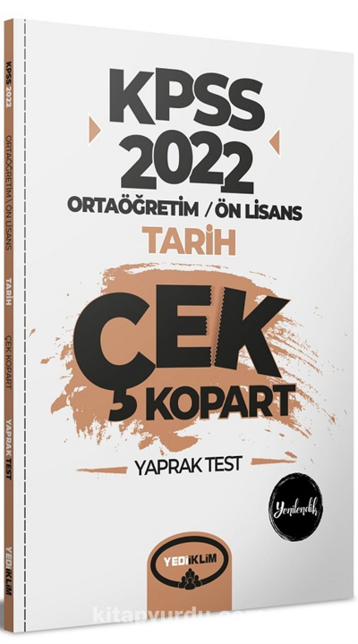 KPSS Ortaöğretim Ön Lisans Genel Yetenek Genel Kültür Tarih Çek Kopart Yaprak Test Fotokopi GO - Tüm Sınavlarda Daha İleriye