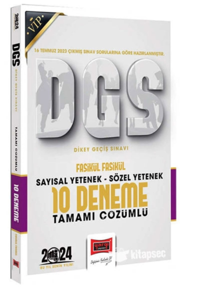 2024 DGS Sözel Sayısal Bölüm Tamamı Çözümlü Fasikül 10 Deneme Fotokopi GO - Tüm Sınavlarda Daha İleriye
