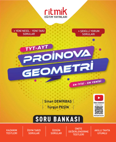 TYT-AYT Geometri Proinova Soru Bankası Ritmik Eğitim Yayınları