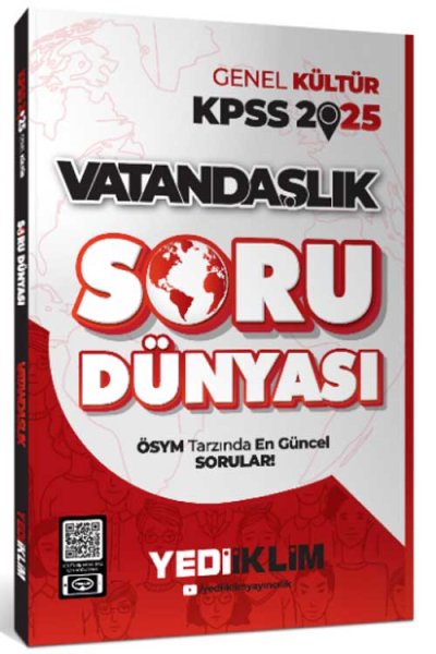 2025 Genel Kültür Vatandaşlık Soru Dünyası Yediiklim Yayınları Fotokopi GO - Tüm Sınavlarda Daha İleriye