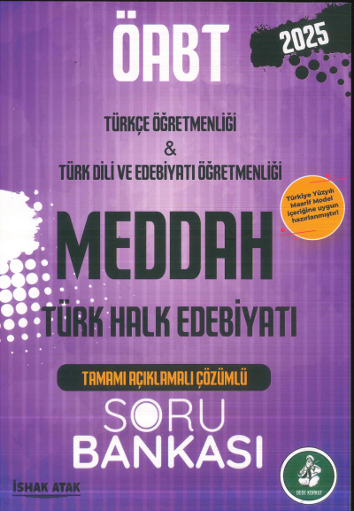 2025 ÖABT Türkçe-Türk Dili Edebiyatı Öğretmenliği Türk Halk Edebiyatı Meddah Soru Bankası Çözümlü Dizgi Kitap Yayınları Fotokopi GO - Tüm Sınavlarda Daha İleriye