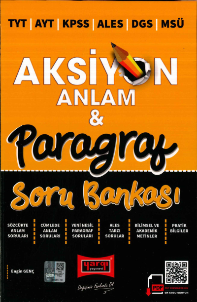AKSİYON ANLAM VE PARAGRAF SORU BANKASI Fotokopi GO - Tüm Sınavlarda Daha İleriye
