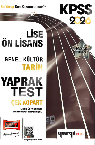 2026 KPSS Lise Ön Lisans Genel Kültür Tarih Çek Kopart Yaprak Test Yargı Yayınları Fotokopi GO - Tüm Sınavlarda Daha İleriye